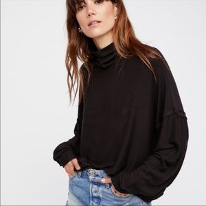 Free People Black Pull Over